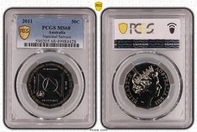 2011 50C National Service MS68