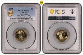 2018 $2 3rd Portrait 30th Ann. $2 Coin MS66