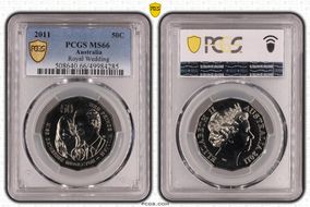 2011 50C Royal Wedding MS66