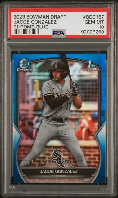 2023 Bowman Bowman Draft Blue #BDC167 Jacob Gonzalez front