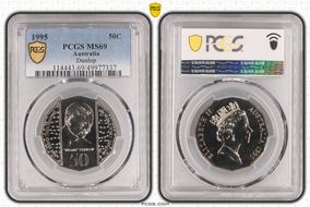 1995 50C Dunlop MS69