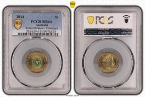 2014 $2 Remembrance - Colorized MS64