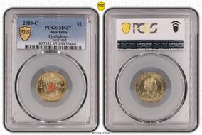 2020-C $2 Firefighters Colorized MS67