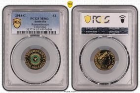 2014-C $2 Remembrance Colorized MS63