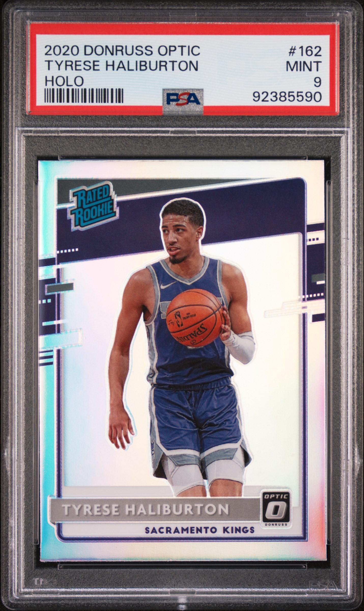 2020 Panini Donruss Optic Tyrese Haliburton #162 (Holo) Mint 9 front