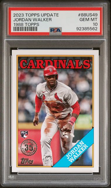 2023 Topps TOPPS UPDATE 1988 TOPPS BASEBALL #88US49 Jordan Walker front