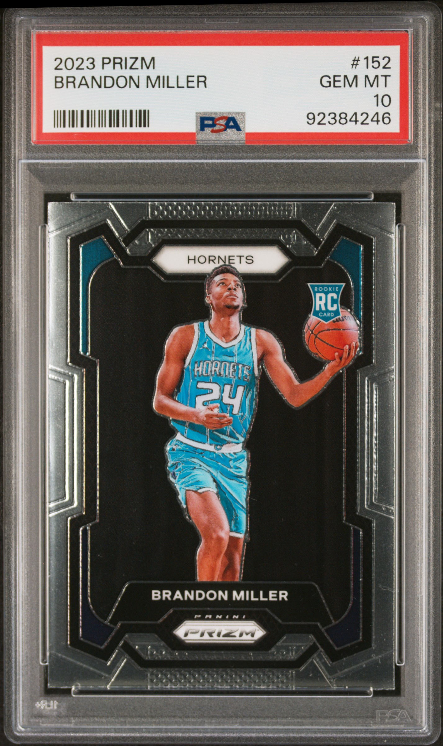 2023 Panini Prizm Brandon Miller #152 Gem Mt 10 front
