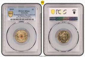 2015 $2 Remembrance Day Colorized In Flanders Fields MS64