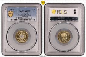 2022 $2 Frontline Workers Colorized MS65