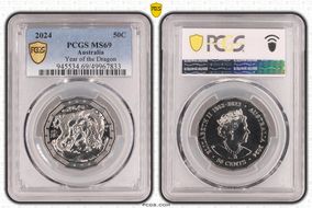 2024 50C Year of the Dragon MS69