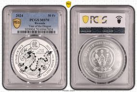 2024 50 Fr Year of the Dragon MS70