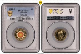 2022-C $2 Honey Bee Colorized MS68