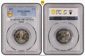 2011 € 2 Europa MS66