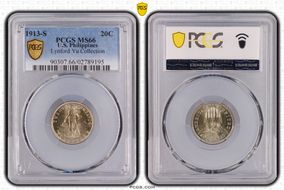 1913-S 20C MS66