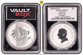 2024-P125 $1 Koala Ag MS70