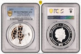 2023 $5 Queen Elizabeth II PR69DCAM