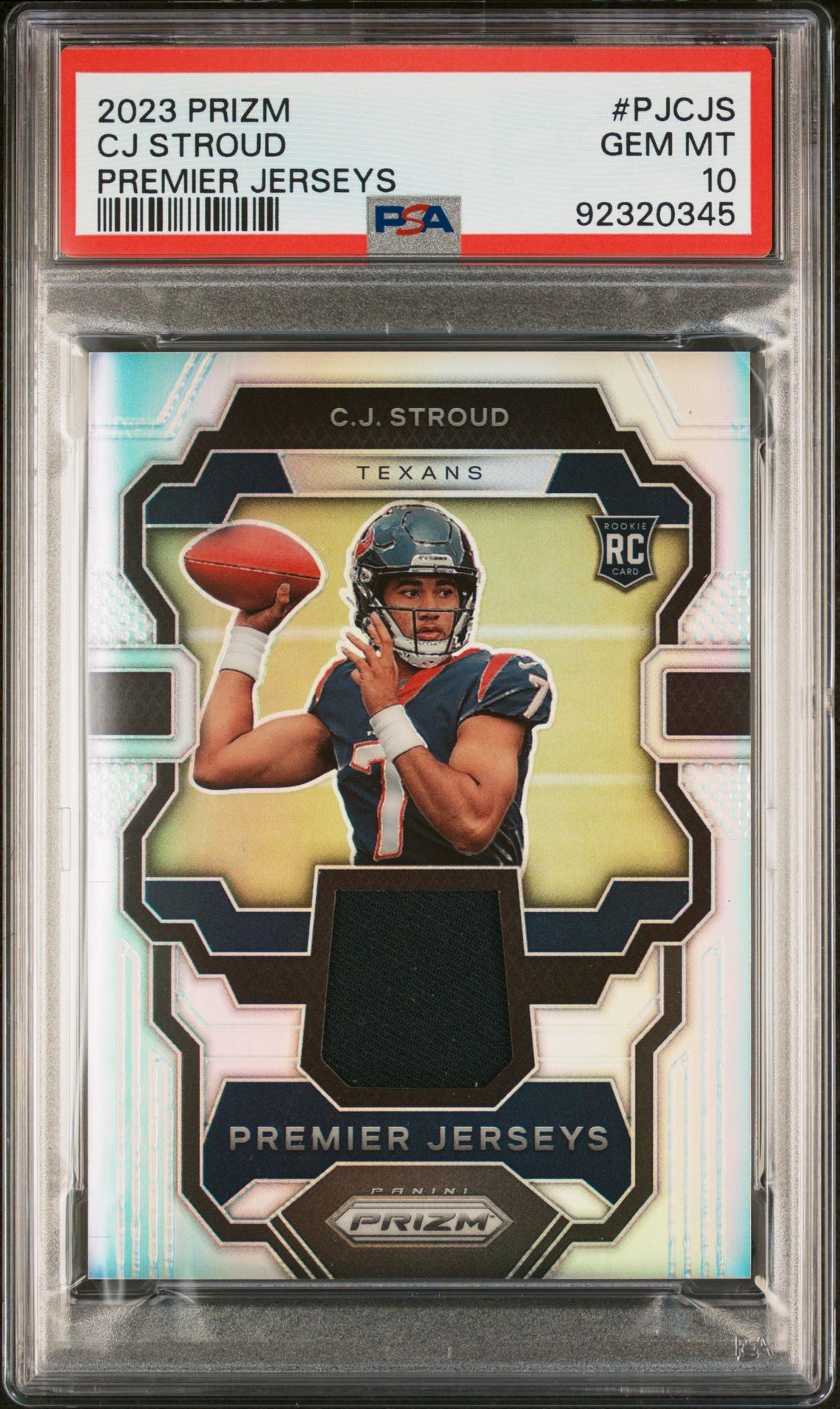 2023 Panini PANINI PRIZM PREMIER JERSEYS #PJCJS Cj Stroud front