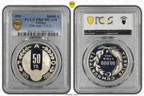 1995 50000 L 50th Ann - F.A.O. PR67DCAM