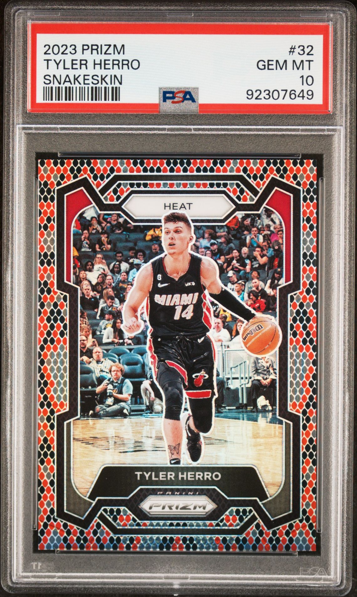2023 Panini PANINI PRIZM SNAKESKIN PRIZM #32 Tyler Herro front