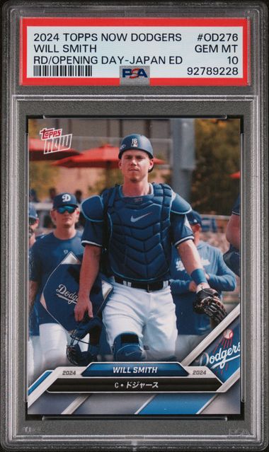 2024 Topps Now Los Angeles Dodgers Road To Opening Day Japan Edition Will Smith #Od276 Gem Mt 10 front