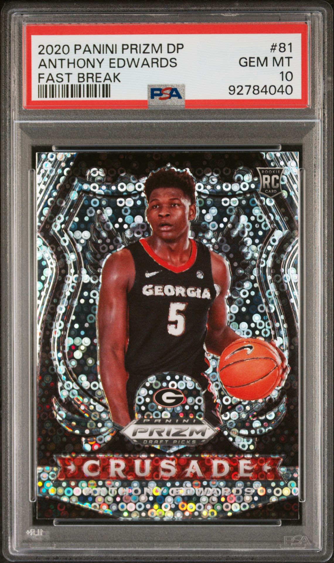 2020 Panini Panini Prizm Draft Picks #81 Anthony Edwards front