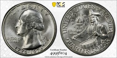 1976-S 25C Silver MS68