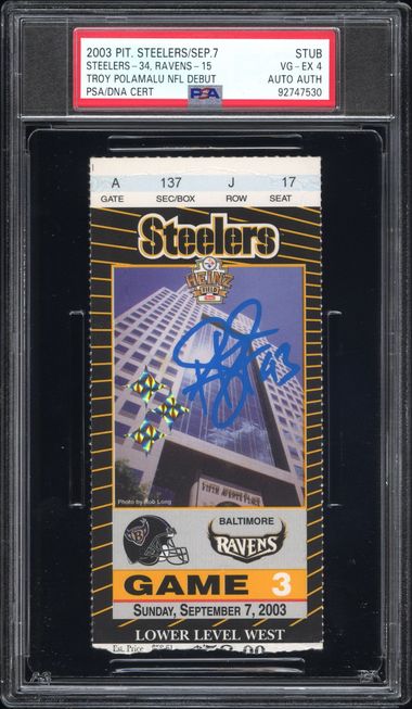 TROY POLAMALU NFL DEBUT