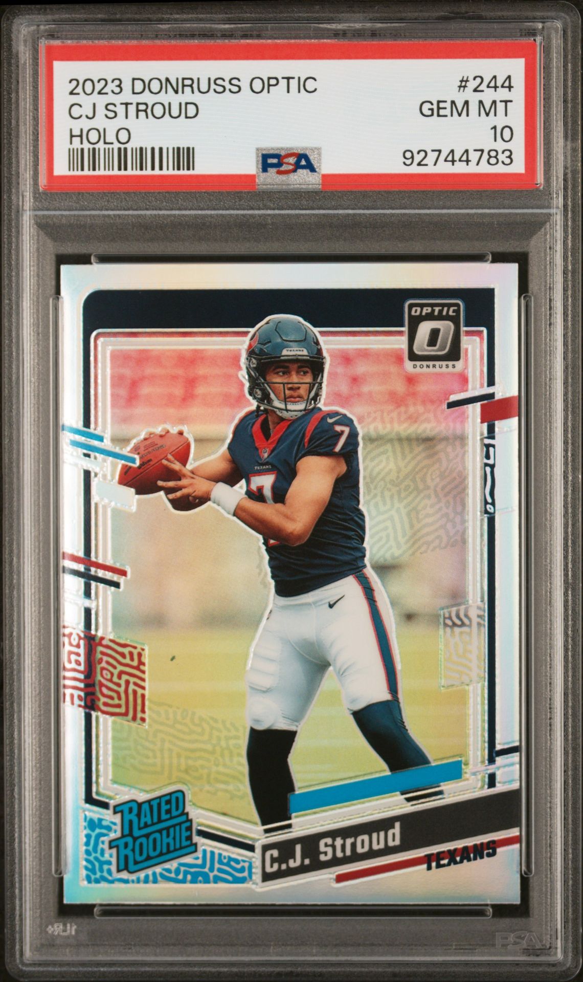 2023 Panini PANINI DONRUSS OPTIC HOLO #244 Cj Stroud front