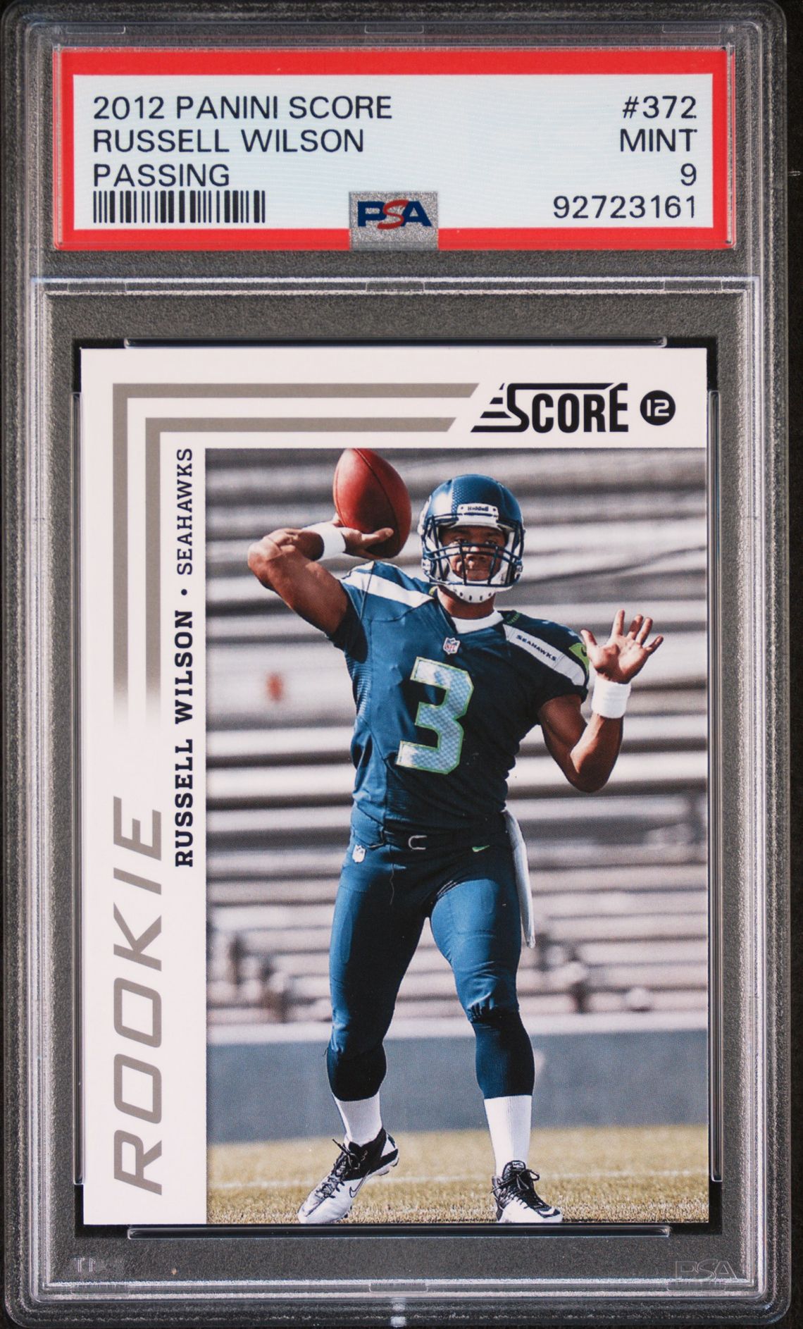 2012 Panini Score Russell Wilson #372 Mint 9 front