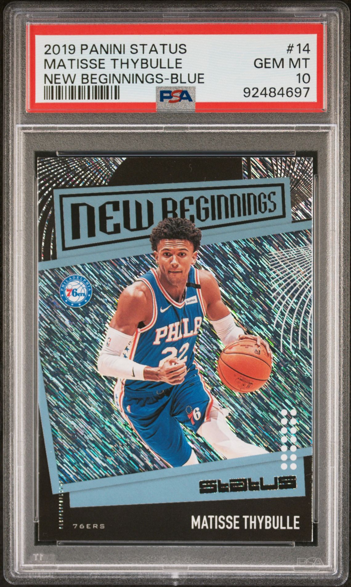 2019 Panini PANINI STATUS NEW BEGINNINGS BLUE #14 Matisse Thybulle front