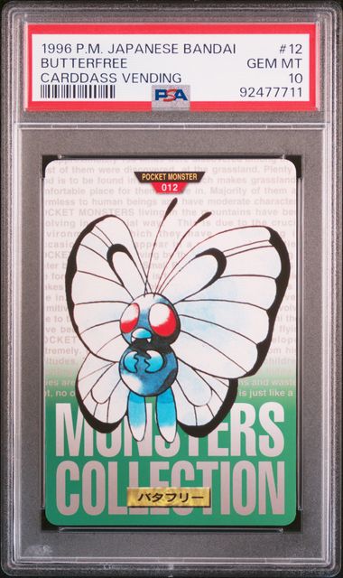 Butterfree card PSA 10, cert 92477711