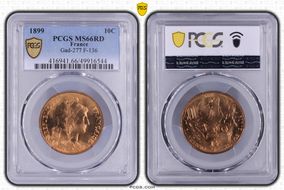 1899 10C Gad-277 F-136 MS66RD