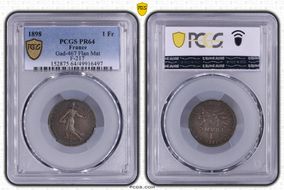 1898 1 Fr Gad-467 Flan Mat F-217 PR64