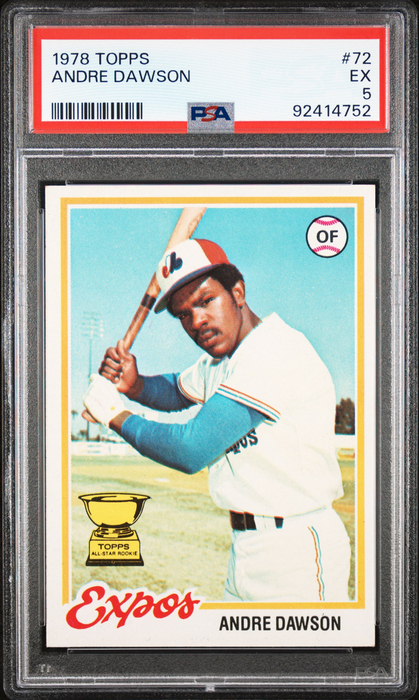 1978 Topps Andre Dawson #72 Ex 5 front