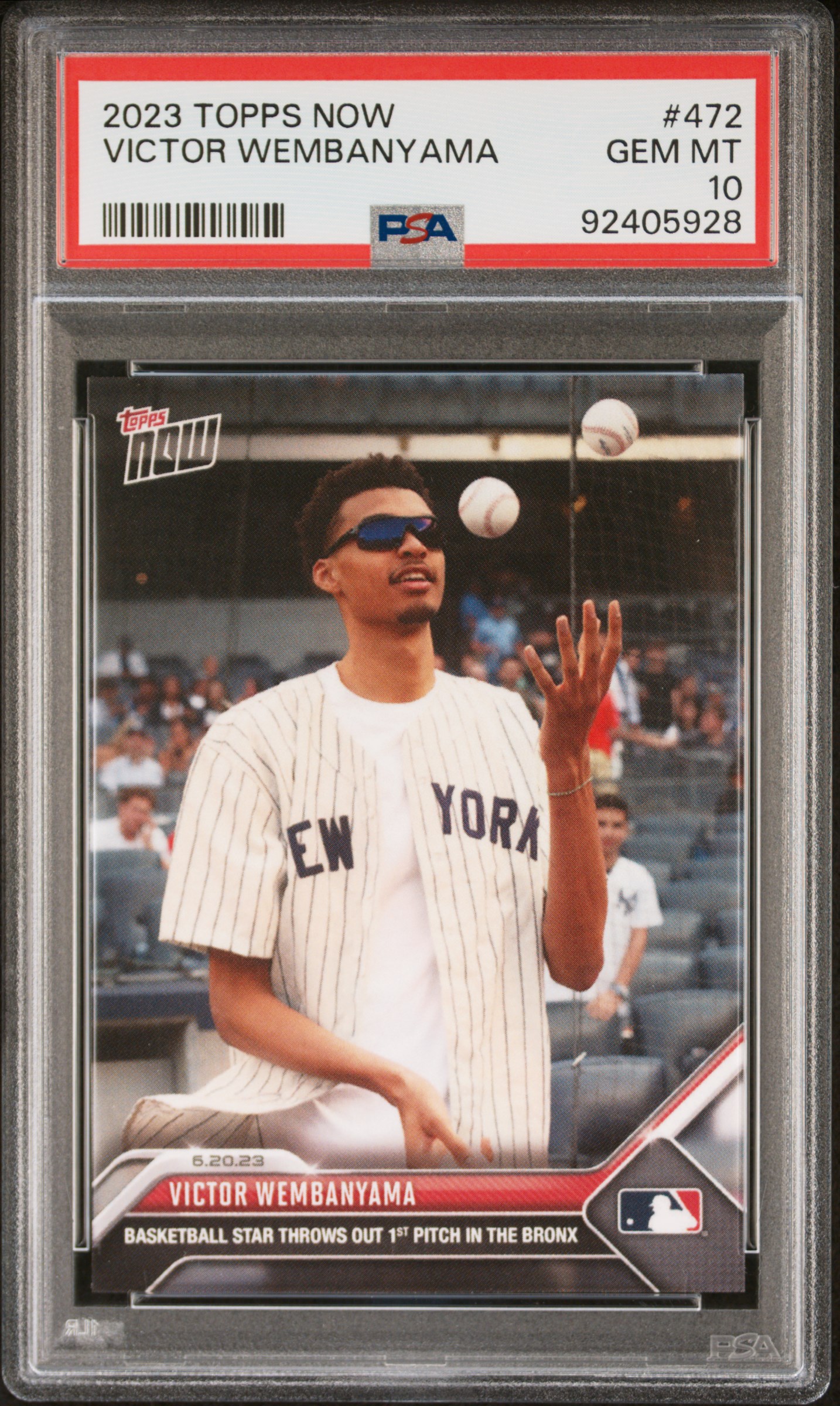 2023 Topps Now Victor Wembanyama #472 Gem Mt 10 front