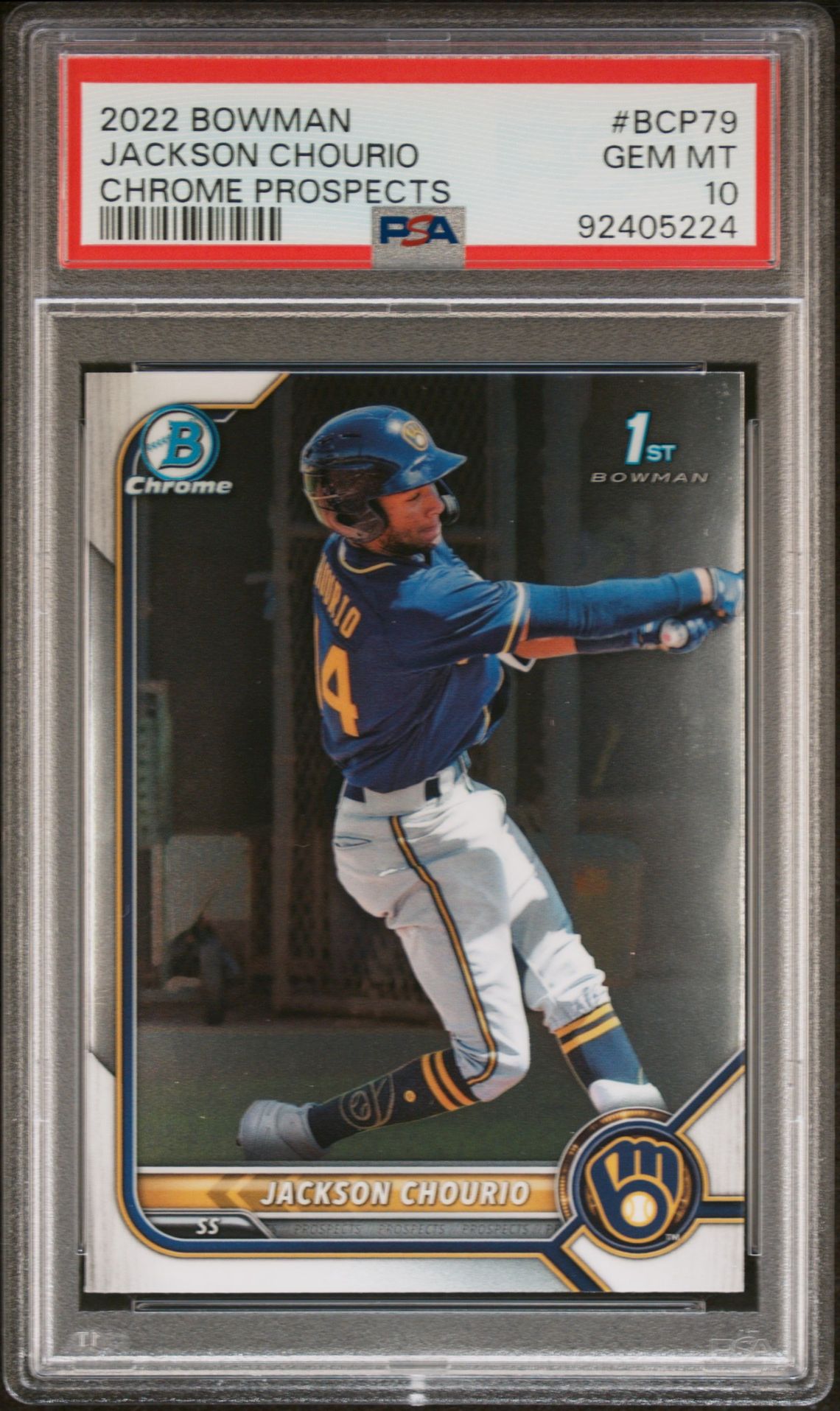 2022 Bowman BOWMAN MEGA BOX CHROME #79 Jackson Chourio front