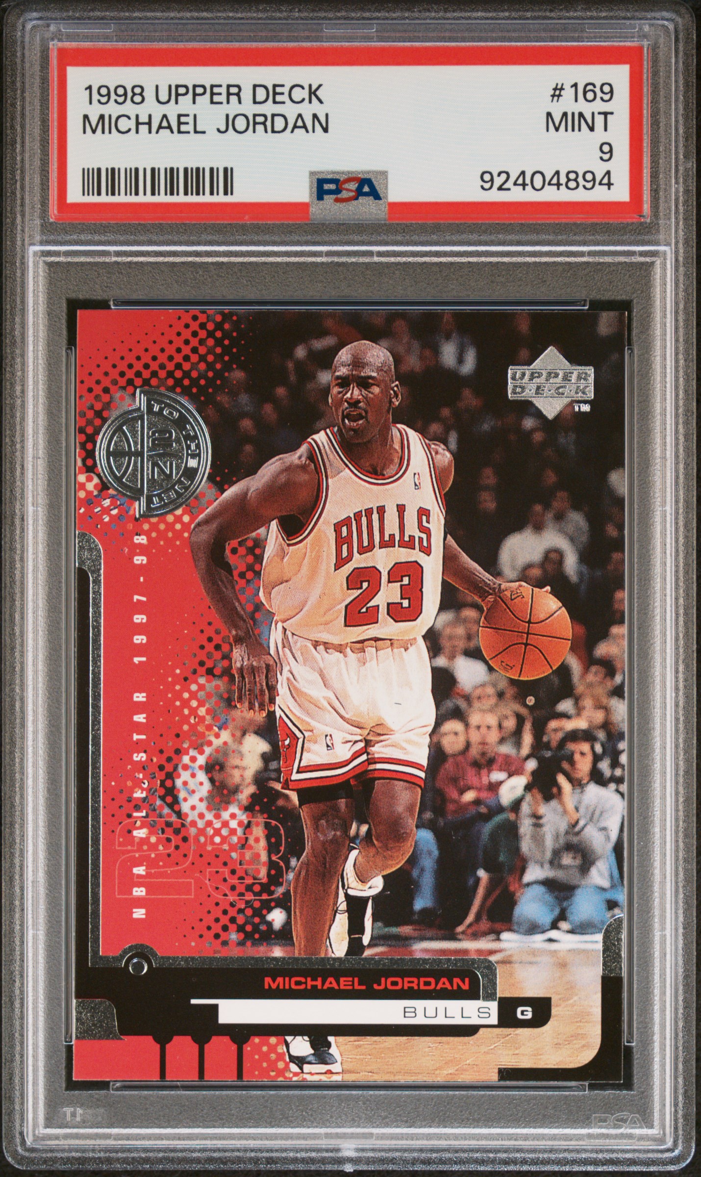 1998 Upper Deck Michael Jordan #169 Mint 9 front