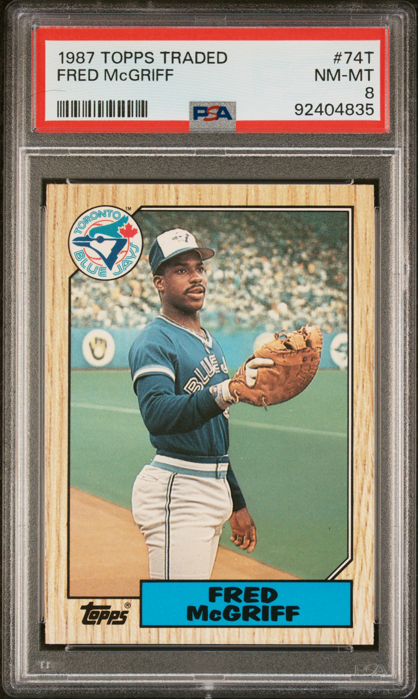 1987 Topps Traded Fred Mcgriff #74T Nm-Mt 8 front