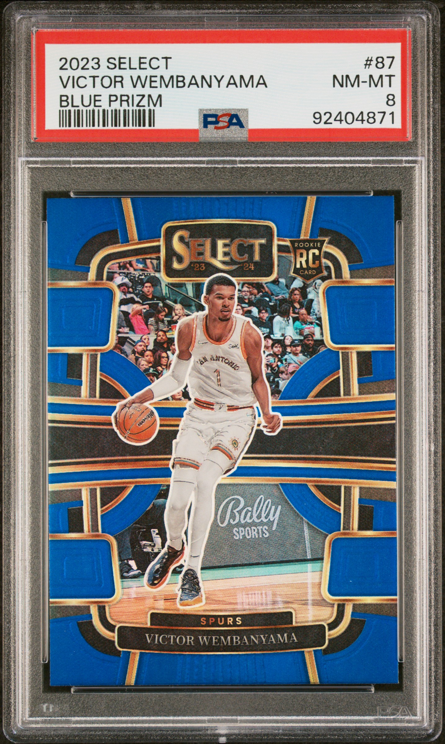 2023 Panini Select Victor Wembanyama #87 (Blue Prizm) Nm-Mt 8 front