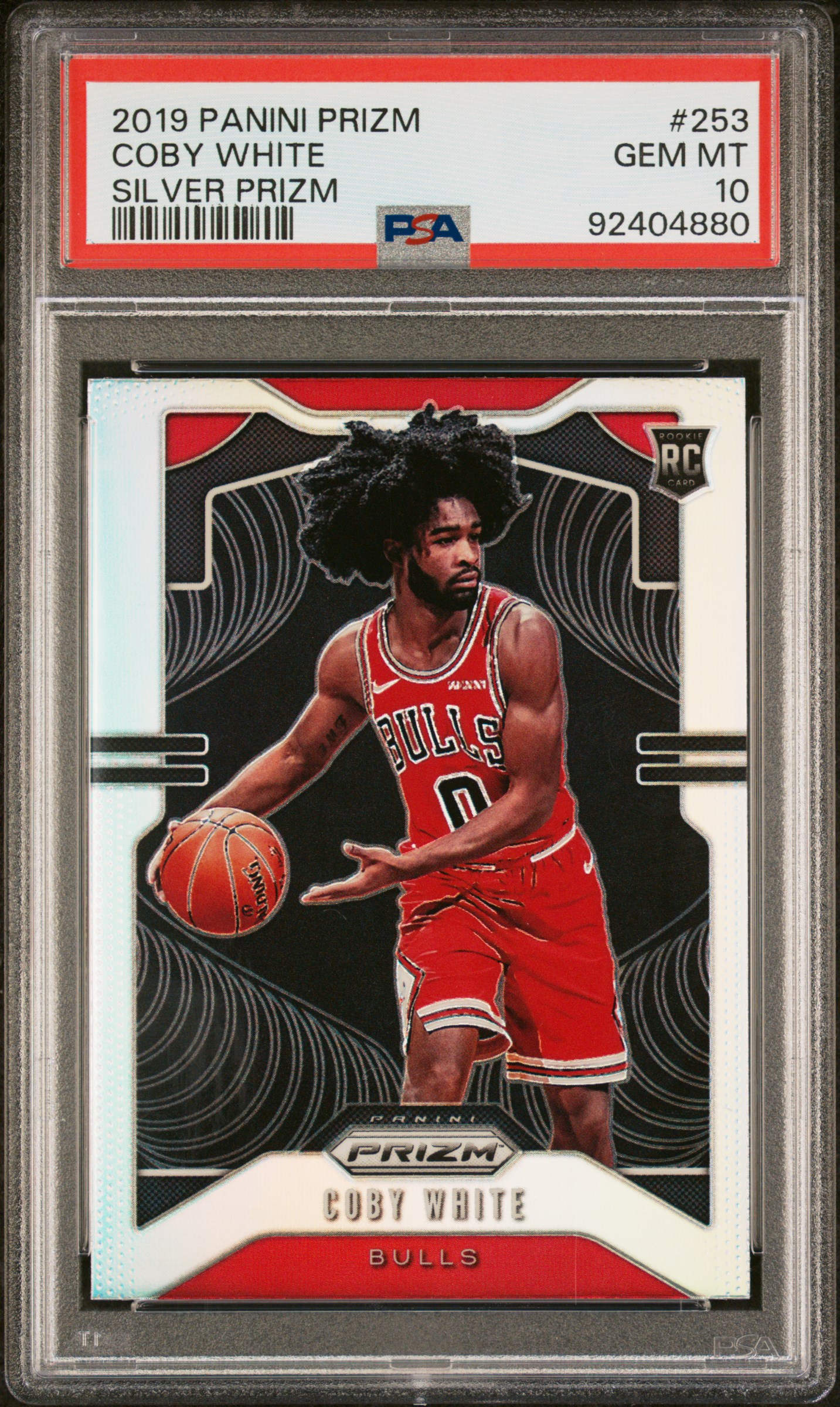 2019 Panini Prizm Coby White #253 (Silver Prizm) Gem Mt 10 front