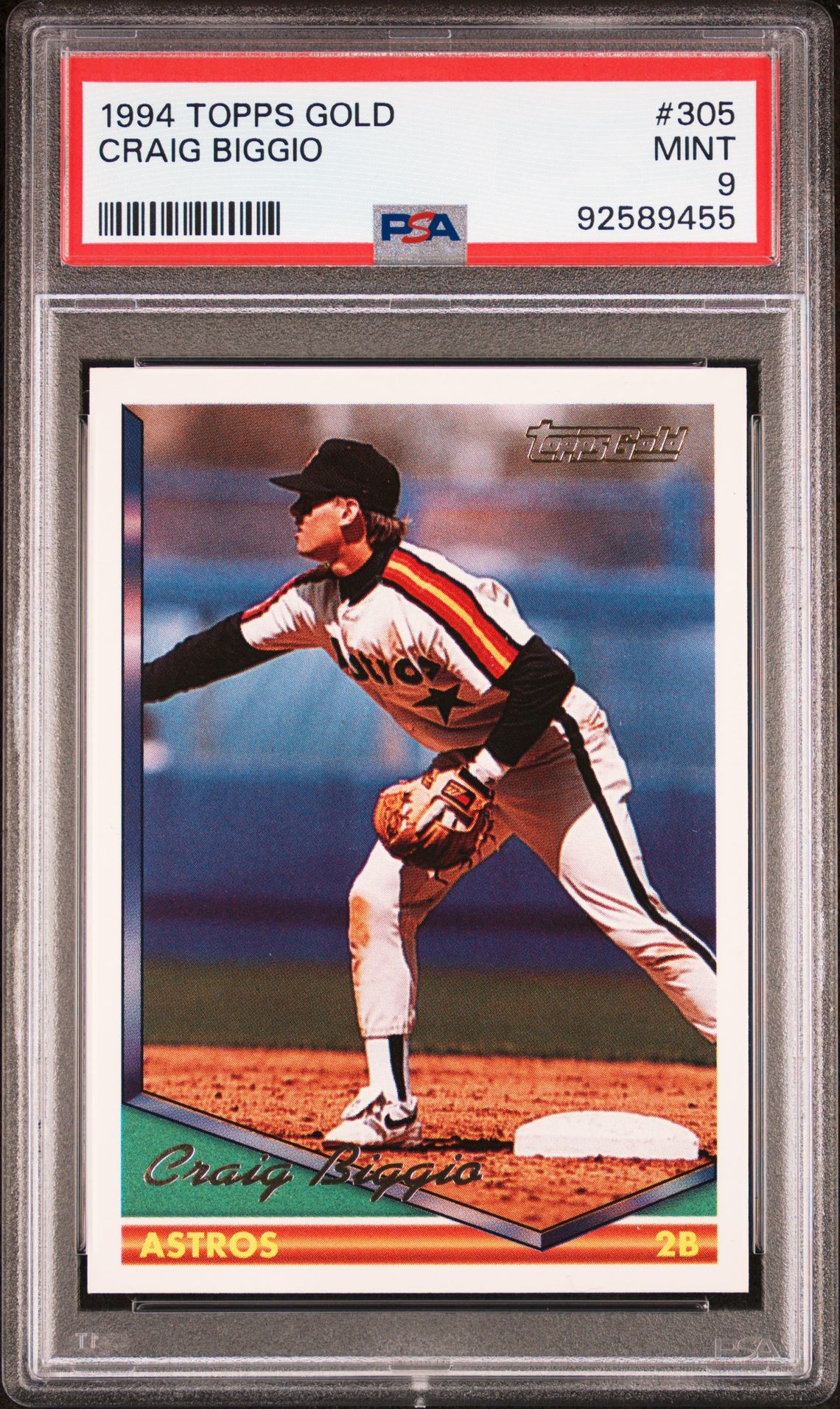 1994 Topps TOPPS GOLD #305 Craig Biggio front