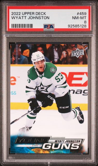 2022 Upper Deck Young Guns #459 Wyatt Johnston B5y front