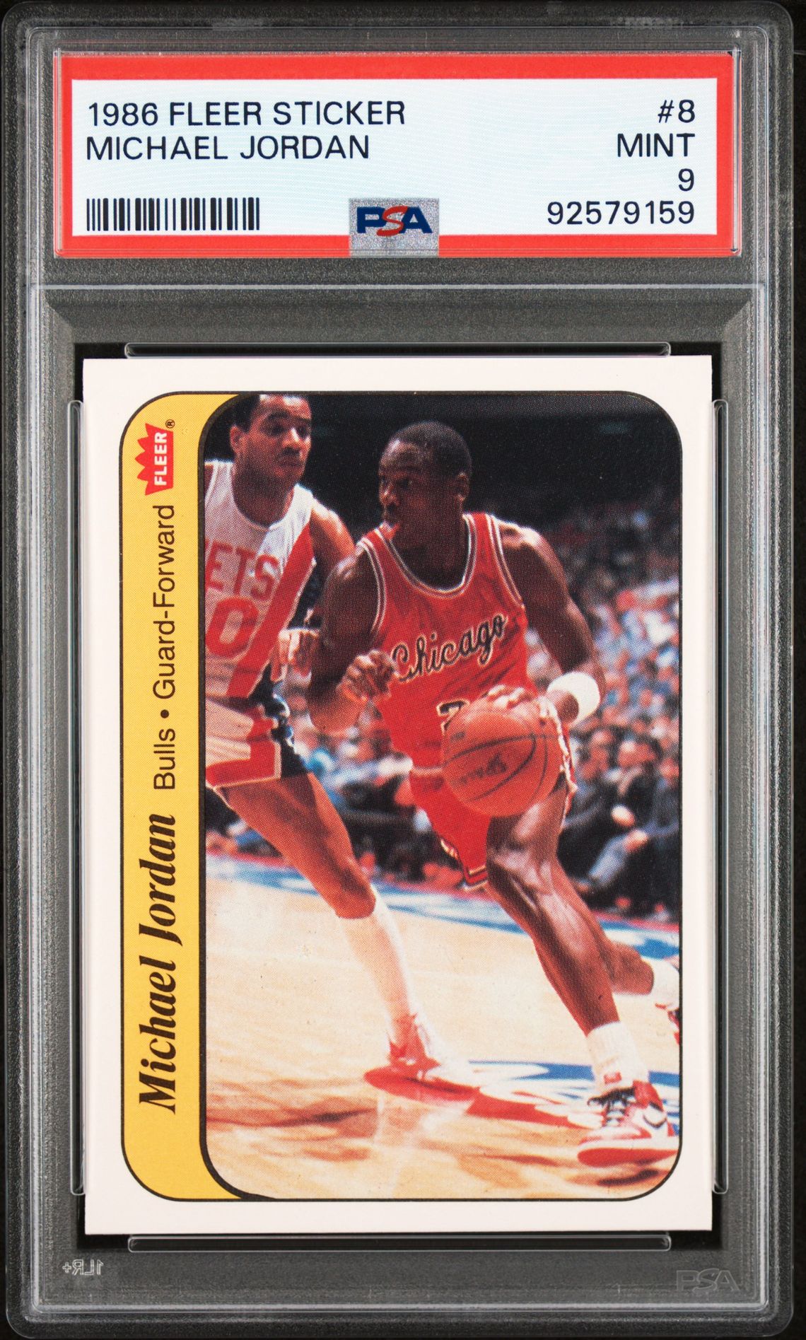 1986 Fleer #8 Michael Jordan front