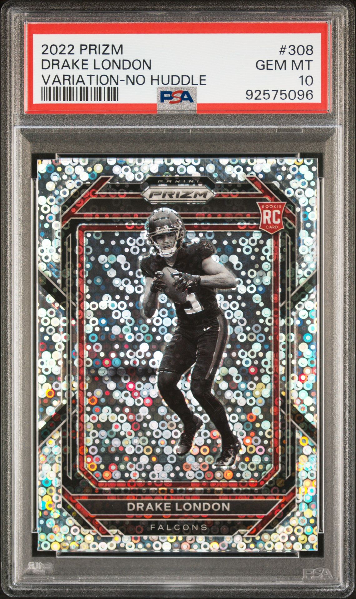 2022 Panini Prizm Drake London #308 (Variation-No Huddle) Gem Mt 10 front