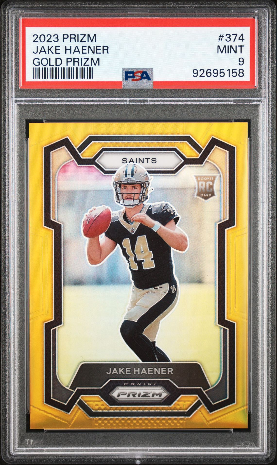 2023 Panini PANINI PRIZM GOLD PRIZM #374 Jake Haener front