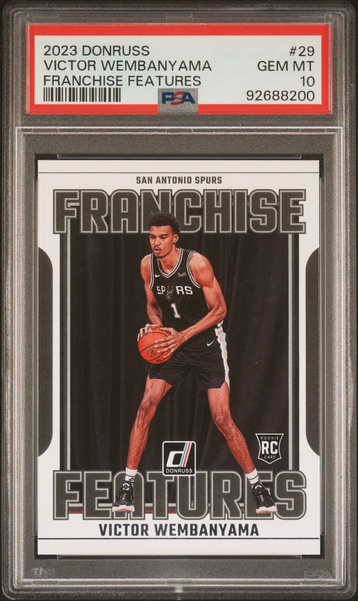 2023 Panini Donruss Franchise Features Victor Wembanyama #29 Gem Mt 10 front