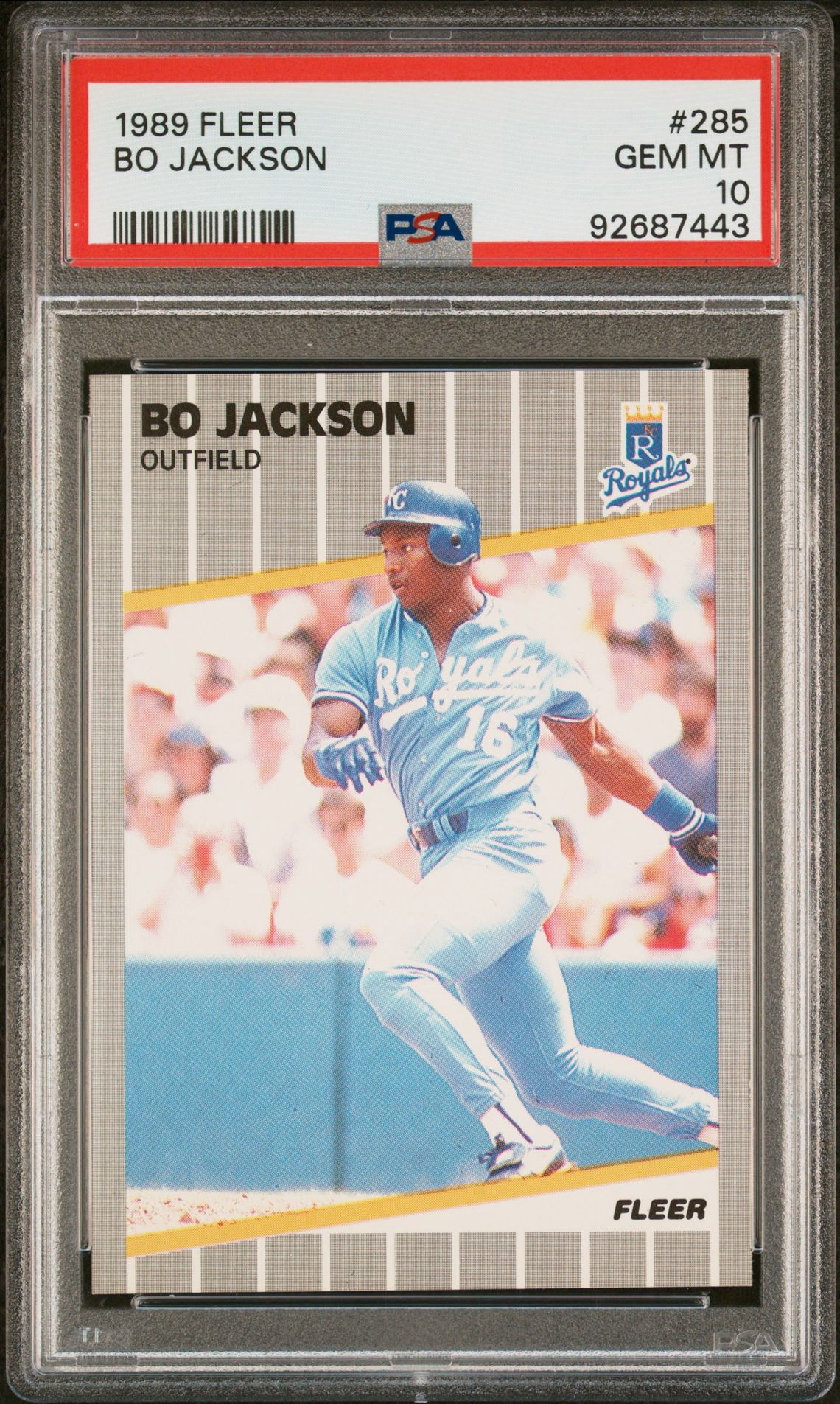 1989 Fleer FLEER #285 Bo Jackson front