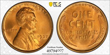1937 1C MS67+ RD