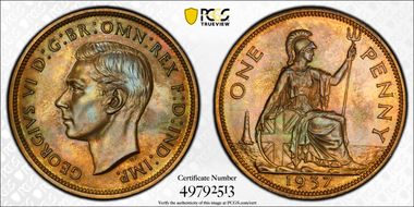 1937 1D S-4114 PR65BN