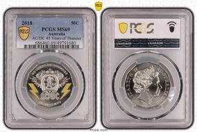 2018 50C AC/DC 45 Years of Thunder MS69